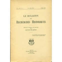 LE BULLETIN DES RECHERCHES HISTORIQUES VOL XXX, NO 4 – AVRIL 1924 