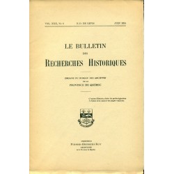 LE BULLETIN DES RECHERCHES HISTORIQUES VOL XXX, NO 6 – JUIN 1924 