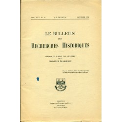 LE BULLETIN DES RECHERCHES HISTORIQUES VOL XXX, NO 10 – OCTOBRE 1924 