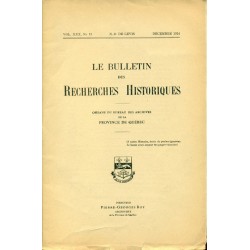 LE BULLETIN DES RECHERCHES HISTORIQUES VOL XXX, NO 12 – DÉCEMBRE 1924 