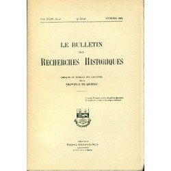 LE BULLETIN DES RECHERCHES HISTORIQUES VOL XXXV, NO 2 – FÉVRIER 1929 
