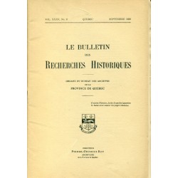 LE BULLETIN DES RECHERCHES HISTORIQUES VOL XXXV, NO 9 – SEPTEMBRE 1929 