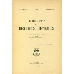 LE BULLETIN DES RECHERCHES HISTORIQUES VOL XXXV, NO 10 – OCTOBRE 1929 
