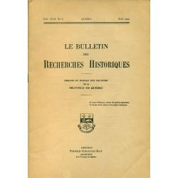 LE BULLETIN DES RECHERCHES HISTORIQUES VOL XLII, NO 5 – MAI 1936 