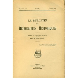 LE BULLETIN DES RECHERCHES HISTORIQUES VOL XLII, NO 7 – JUILLET 1936 