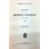 RAPPORT SUR LES ARCHIVES PUBLIQUES POUR L'ANNÉE 1940 