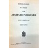 RAPPORT SUR LES ARCHIVES PUBLIQUES POUR L'ANNÉE 1942 