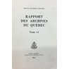 RAPPORT DES ARCHIVES DU QUÉBEC 1963 (TOME 41) 