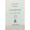 RAPPORT DE L'ARCHIVISTE DE LA PROVINCE DE QUÉBEC POUR 1957-1958 - 1958-1959 