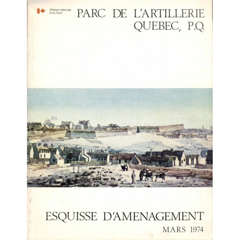 Parc de l'Artillerie Québec PQ Esquisse d'aménagement mars 1974 