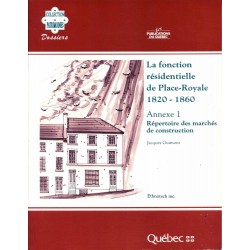 La fonction résidentielle à Place-Royale 1760-1820 Annexe 1 