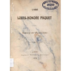 l'Abbé Louis-Honoré Paquet echos et glanures 