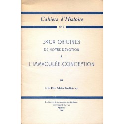 Aux origines de notre dévotion à l'immaculée-conception 